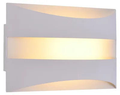 Image de ZMH Applique murale LED Intérieur Blanc - Lampe murale Design Moderne 3000K Blanc Chaud 5W Up and Down Luminaires Applique murale pour chambre couloir cage d'escalier