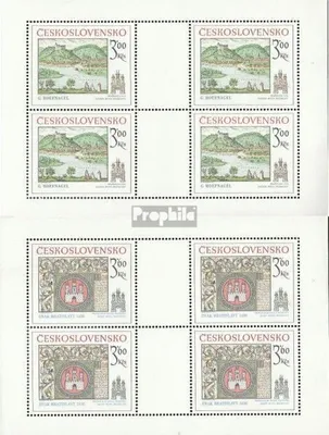 Produktbild von Briefmarken Tschechoslowakei 1977 Mi 2418Klb-2419Klb Kleinbögen (kompl.Ausg.) postfrisch Preßburg