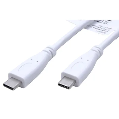 Obrázek produktu pro VALUE USB 10Gbps (3.2 gen 2) kabel USB C(M) - USB C(M), PD 100W, 0,5m, bílý (11.99.9056)