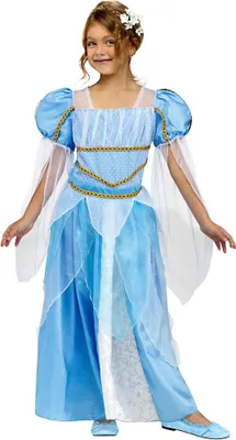 Produktbild von Prinzessin Kinderkostüm Blau Kinder Größe: L