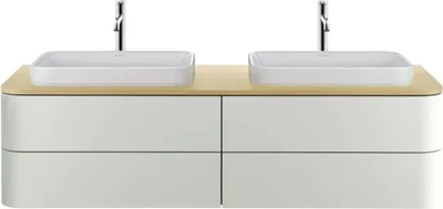 Produktbild von DURAVIT HP4946B3939 WTU HappyD2+ wandh.,354x1600x550mm