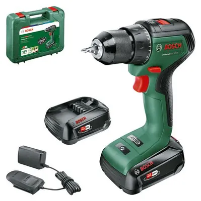 Produktbild von Akku-Bohrschrauber UniversalDrill 18V-60, 2 x Akku PBA 18V 2.0Ah, Tragekoffer