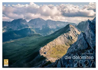 Immagine prodotto di Le Dolomiti (calendario da tavolo 2027, formato DIN A5 orizzontale), calendario mensile CALVENDO