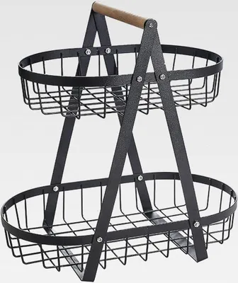 Produktbild von 2 Tier Obst Etagere Obstschale - Obstetageren Etagere Früchte Obstkorb Obstschale Etagere Obst und Gemüse Schüssel Abnehmbarer Obsthalter Regal für Küchendekoration, Gemüse, Obst, Snacks