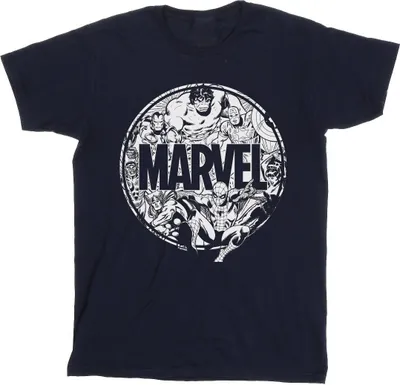Produktbild von Marvel Comics - T-Shirt für Herren BI38025 (5XL) (Marineblau)
