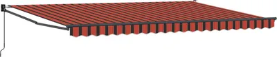 Obrázek produktu pro Markýza Oranžová a hnědá 500 x 300 x 165 cm Polyester a kov