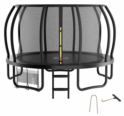 Immagine prodotto di Trampolino Zelsius nero Ø 366 cm per esterni, trampolino da esterno per un peso massimo di 150 kg