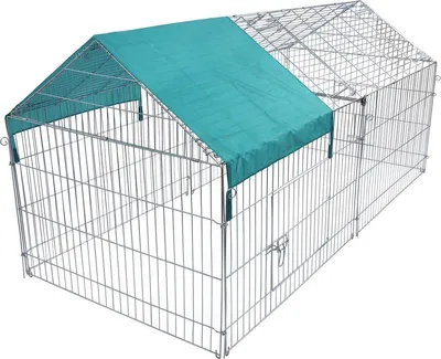 Immagine prodotto di Recinto per esterni XL - Argento - Box per cani e gatti - 220x103x103cm