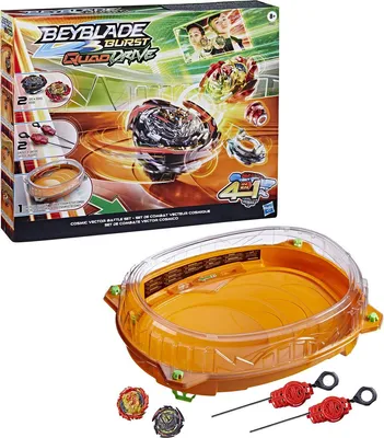 Produktbild von Hasbro F3334EU4 Beyblade Quad Drive COSMIC VECTOR BATTLE SET