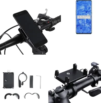 Produktbild von K-S-Trade Handyhalterung für das Fahrrad kompatibel mit Oppo Reno6 Pro+ 5G Halter Lenkstange Fahrradhalterung Motorrad Bike Mount Befestigung