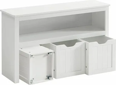 Produktbild von VASAGLE Kinderregal, Spielzeugaufbewahrung für Kinder, Aufbewahrungsschrank, Spielzeugschrank, Aufbewahrungsbox mit Rollen, Spielzeugregal