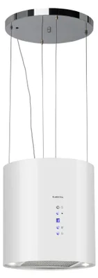 Image de Klarstein Hotte aspirante, Hotte aspirante îlot suspendue, 583m³/h flux d'air, Hotte aspirante à évacuation/circulation d'air pour montage au plafond, Hotte aspirante îlot moderne, 3 vitesses, filtre à charbon actif, Hotte îlot pour plafond