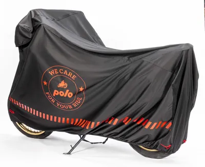 Produktbild von POLO Outdoor Stretch Abdeckplane M, Schwarz - Schutz für Motorrad