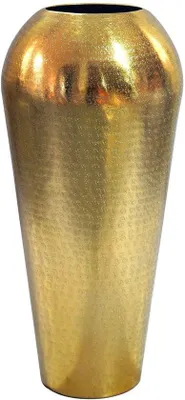 Obrázek produktu pro Vaza Goud, 50 cm - Dekorativní podlahová váza - Hliníková váza - Moderní dekorace do interiéru - Ručně vyrobená - design
