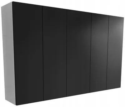 Produktbild von Hängende Badezimmerkommode 130cm 130x80 schwarz matt