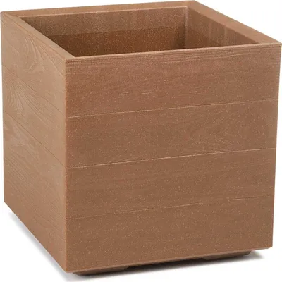 Produktbild von HowHomely 36L Blumentopf Betonique 39 cm Höhe, Pflanzkübel, Braun Übertopf für garten balkon