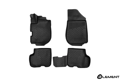 Zdjęcie produktu dla ELEMENT gumowe dywaniki podłogowe 3D do RENAULT Logan, 2016->, 4 szt.
