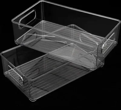 Produktbild von Famanu Kühlschrank Organizer Set - 6 transparente Aufbewahrungsboxen