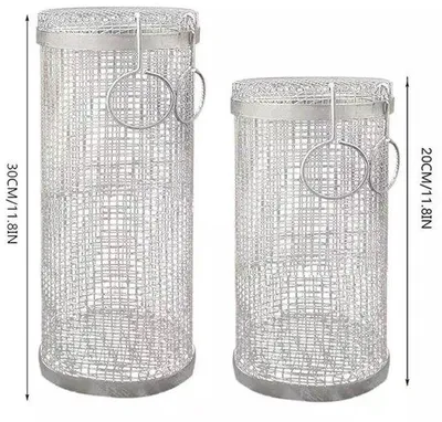 Obrázok produktu pre Sada na čistenie grilu z nerezovej ocele, 2 kefy, čistenie grilu