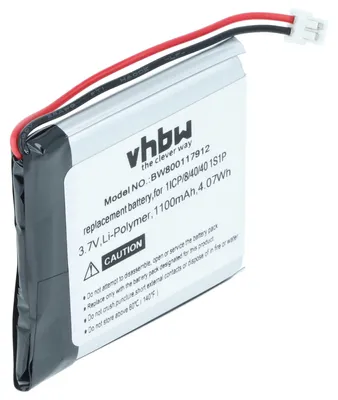 Produktbild von vhbw Akku kompatibel mit Coyote Plus S GPS Navigation Navi (1100 mAh, 3,7 V, Li-Polymer)