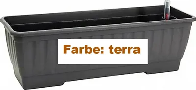 Produktbild von alpfa 842539 Pflanzkasten mit Bewässerung - 60 cm - Farbe: TERRA
