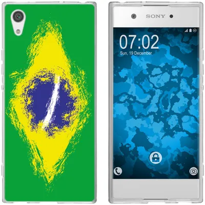 Produktbild von PhoneNatic Case kompatibel mit Sony Xperia XA1 Silikon-Hülle WM Brasilien M3