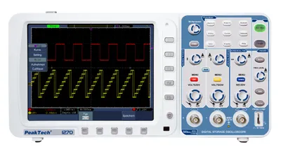Image de PeakTech P 1270 - 300 MHz / 2 canaux ~ 2,5 Gsamples/s ~ Oscilloscope numérique à mémoire avec USB et LAN