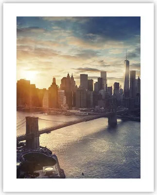 Produktbild von Poster - Poster ohne Rahmen - New York Stadt - 40x50 cm - Wand Bild - Wanddeko - Wandbilder - Kunstposter - Wandposter - Bilder - Kunstdruck - Wanddekoration - Wandbild - P2XPA40x50-3733