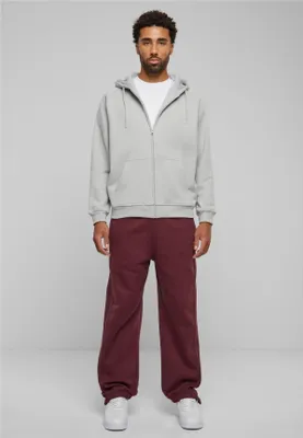 Produktbild von Urban Classics TB001 | Herren Blank Suit Jogginganzug - Farbe: lightasphalt+cherry - Größe: L