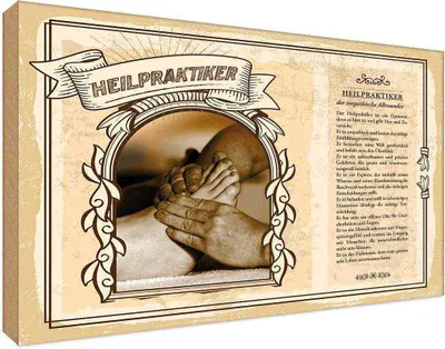 Produktbild von vianmo Holzschild 20x30 cm Heilpraktiker Beruf Arbeit