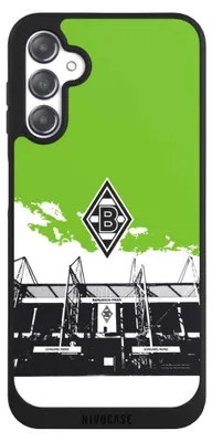 Produktbild von NIVOCASE Handyhülle für Samsung Galaxy A14 5G Hülle NIVOpure Case Schwarz Borussia Mönchengladbach Fanartikel Stadion