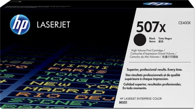 Produktbild von Kaseta z czarnym tonerem HP 507X LaserJet