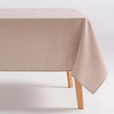 Immagine prodotto di GAMUSI INDIRA – Tovaglia – 140 x 200 cm – Beige – Resistente alle macchie – Design semplice