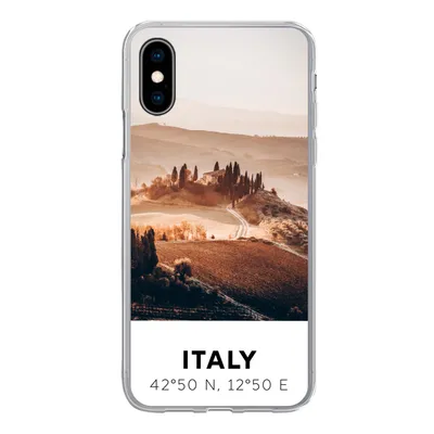 Produktbild von MuchoWow® Handyhülle Schutzhülle Hülle für iPhone X Toskana - Italien - Sommer Silikon Softcase Handy Hülle - Handyhülle