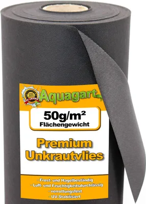 Produktbild von 32m² Gartenvlies Unkrautvlies Mulchvlies Vlies 50g 1,6m breit