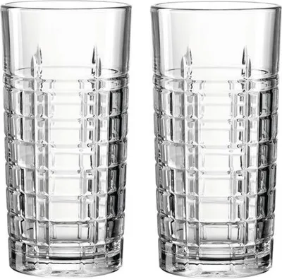 Image de montana Verre à boire :square Lot de 2, verres à long drink, verre sodocalcique, transparent, 350 ml, 040839
