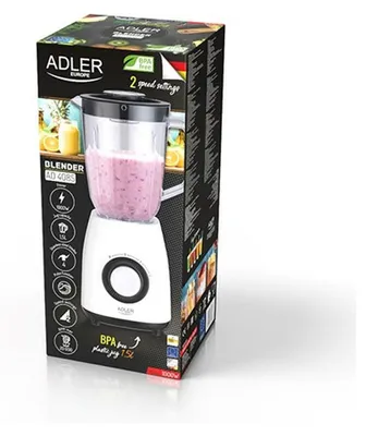Obrázok produktu pre Adler | Mixér s nádobou | AD 4085 | Stolný mixér | 1000 W | Materiál nádoby plast | Objem nádoby 1,5 l | Biela