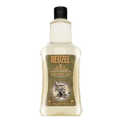 Obrázok produktu pre Reuzel - 3 v 1 šampón, kondicionér a telové mydlo s tea tree - Pánsky šampón 3 v 1 1000 ml