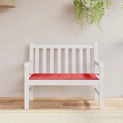 Obrázok produktu pre vidaXL Vankúš na záhradnú lavicu červený 120x50x4 cm Oxford tkanina