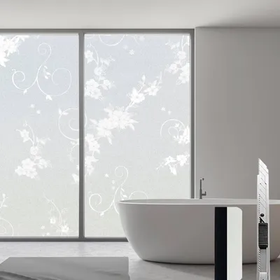 Produktbild von Fensterfolie Selbstklebend Matt PVC Sichtschutz UV Weiß 60 x 400 cm