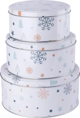 Immagine prodotto di Set da 3 scatole di biscotti natalizi, assortite