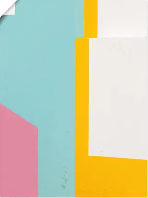 Produktbild von ARTland Poster pinky wall Größe: 60x80 cm