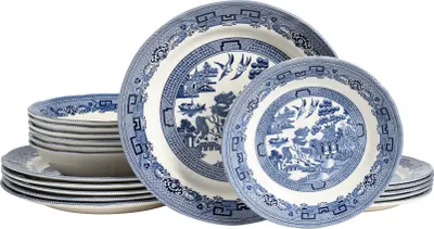 Obrázok produktu pre CreaTable, 24014, China Town Blue, sada tanierov 18 ks, kamenina