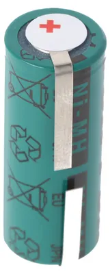 Produktbild von FDK Akku passend für Braun Oral-B Triumph Professional Care v2 Version, Lötfahnen mittig 2mm breite, Abmessungen 43x17mm