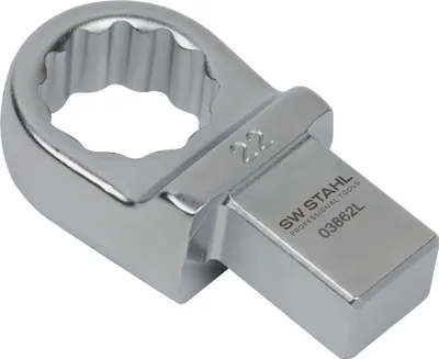 Produktbild von SW-Stahl 03862L Einsteck-Ringschlüssel 22 mm I Einsteckvierkant 14 x 18 mm I Einsteckringschlüssel SW 22mm