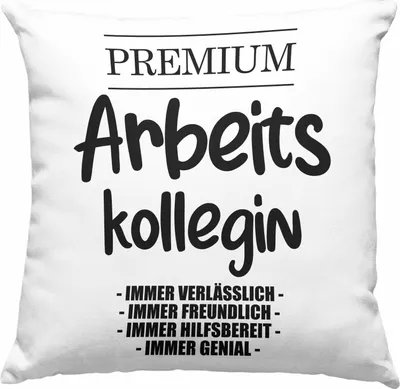 Produktbild von Trendation - Lieblingskollegin Premium Kollegin Lustige Deko-Kissen mit Füllung 40x40 für Kollegin zum Geburtstag als Geschenk mit Sprüchen (Rosa)