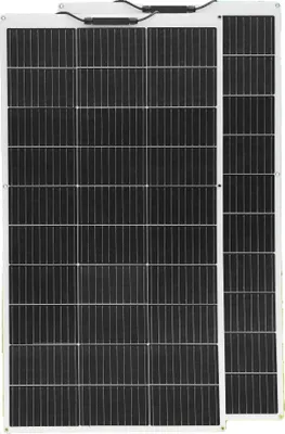 Obrázok produktu pre Flexibilný solárny panel, vysoká účinnosť, prenosný dizajn, 200 W biely