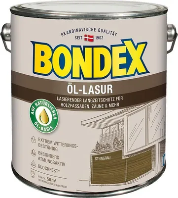 Produktbild von Bondex Öl-Lasur Steingrau 2,50l - 391330