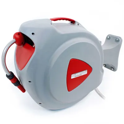 Produktbild von Holzmann WSR30M 11.5 mm 1/2 Zoll 1 St. Rot Grau Gartenschlauchaufroller