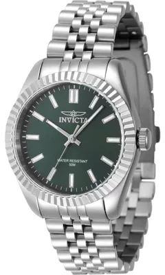 Obrázok produktu pre Invicta Specialty 47496 Dámske Hodinky - Quartz Hnutie - Nerezová Oceľ so Zeleným Ciferníkom - 36 mm